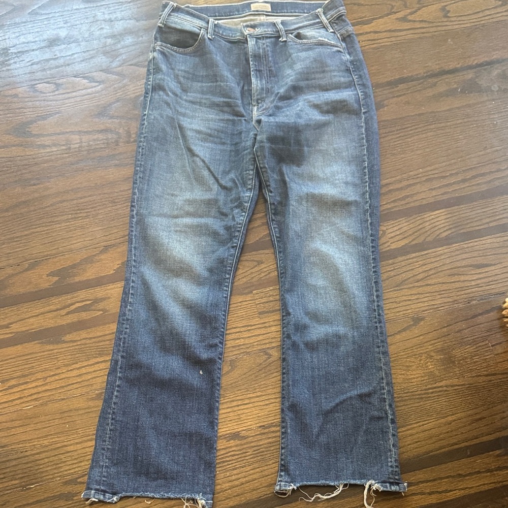 MOTHER Flare Jeans in Classic Blue